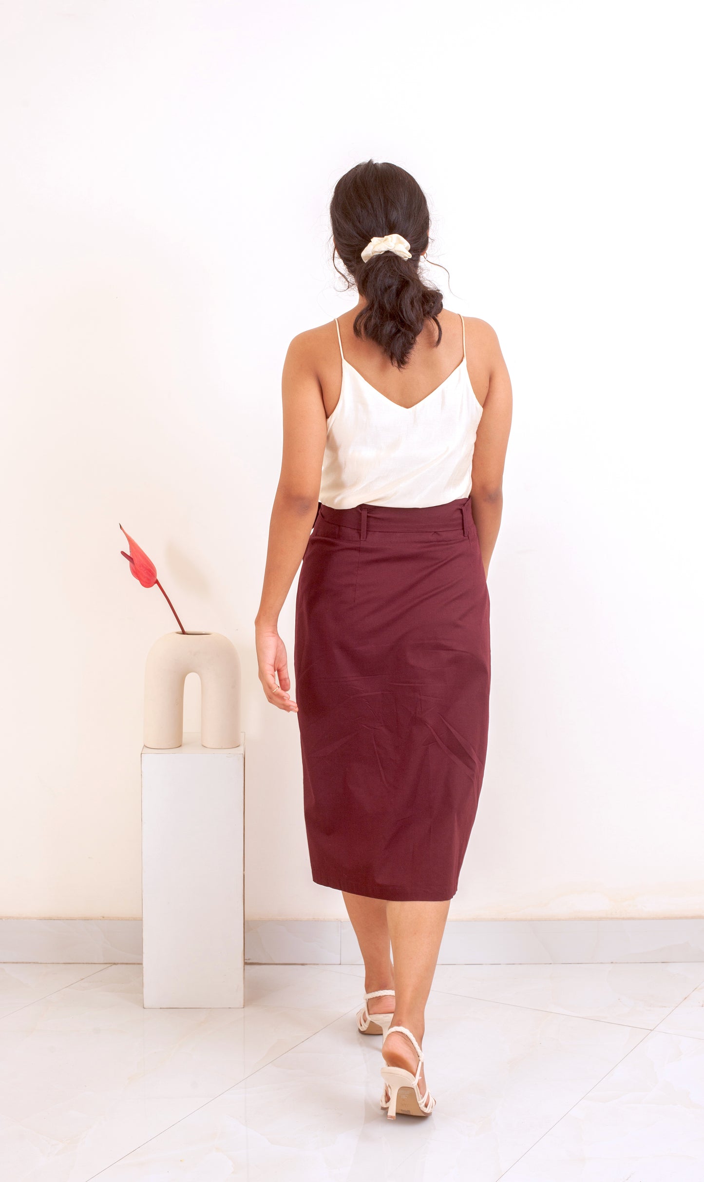 On Time Wrap Skirt - Ramie Linen